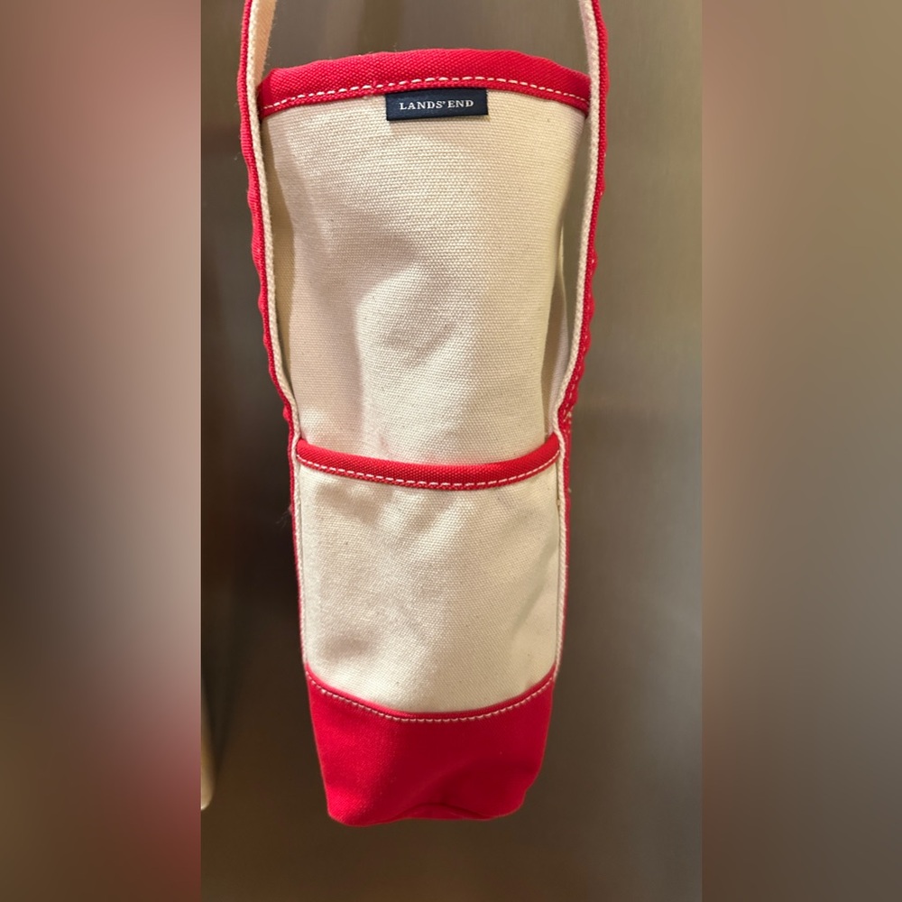 Lands' End Canvas insulated, cooler Wine , water Tote.